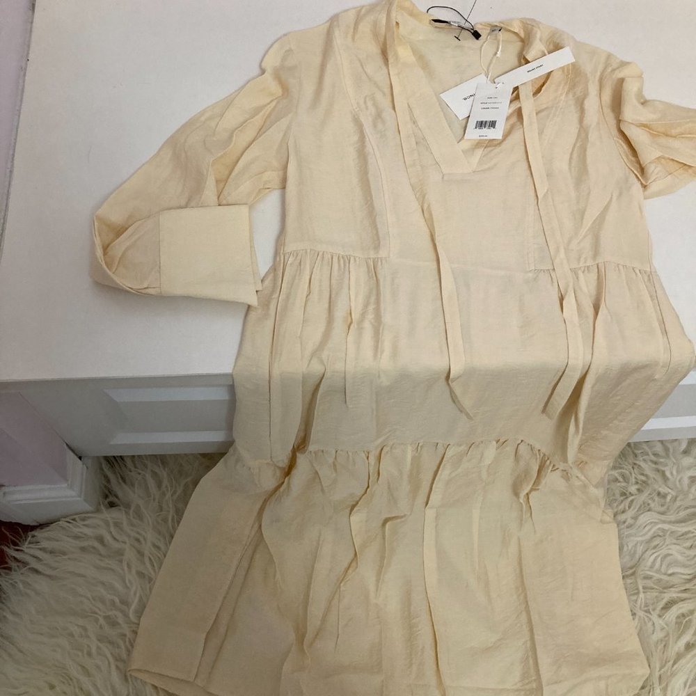 VINCE Mock Neck Midi Length Dress - Picture 7 of 14